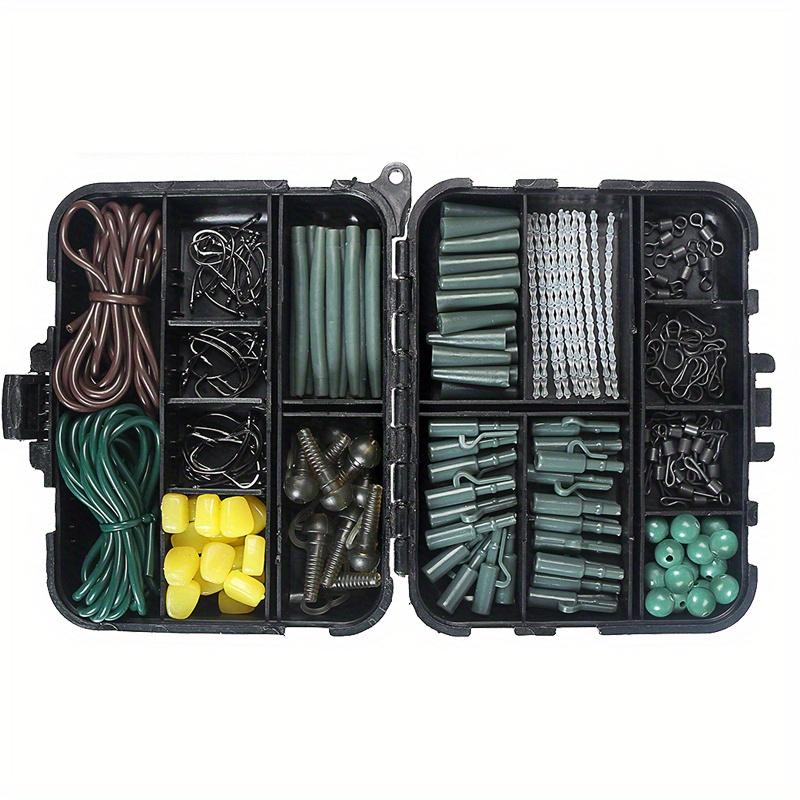 Complete Carp Fishing Tackle Set Hooks Bean Stoppers Rolling - Temu