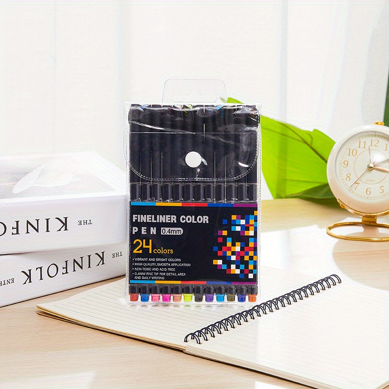 12/24/36 Colors Journal Planner Pens Colored Fine Point - Temu