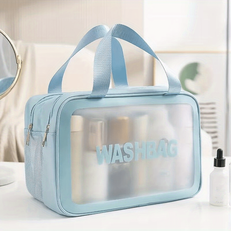 Women Wash Bag Portable PVC Transparent Waterproof Make Up Bag