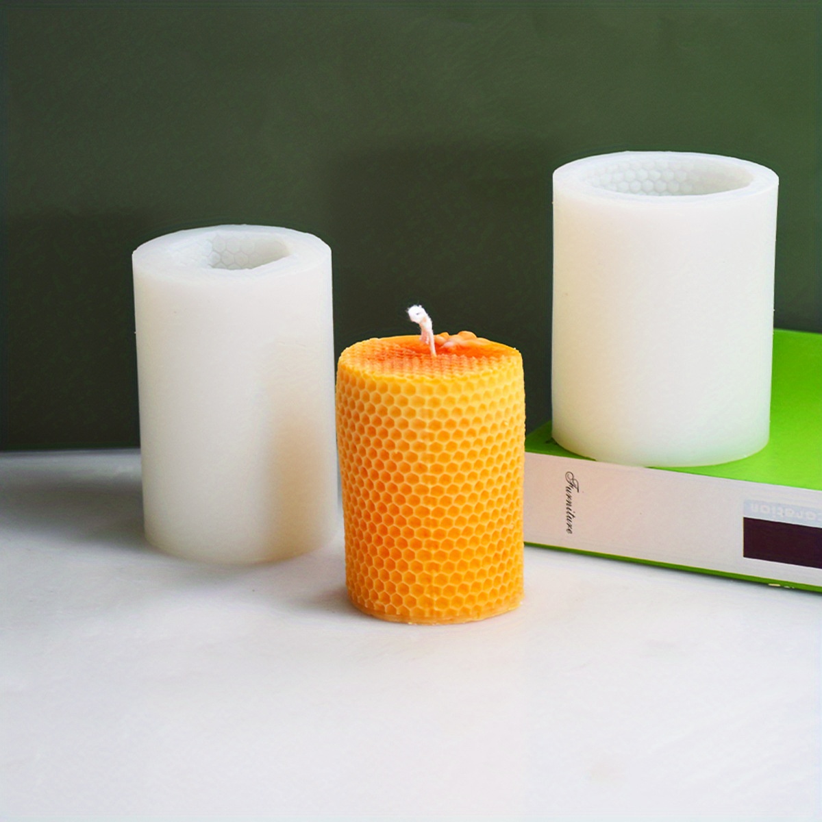 Stampi per candele in Silicone fai da te a nido d'ape per fare candele forma