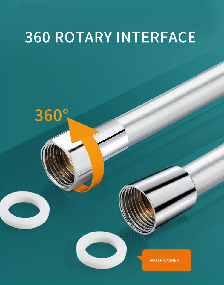 Flexible Shower Hose Extension Universal Long Bathroom Temu