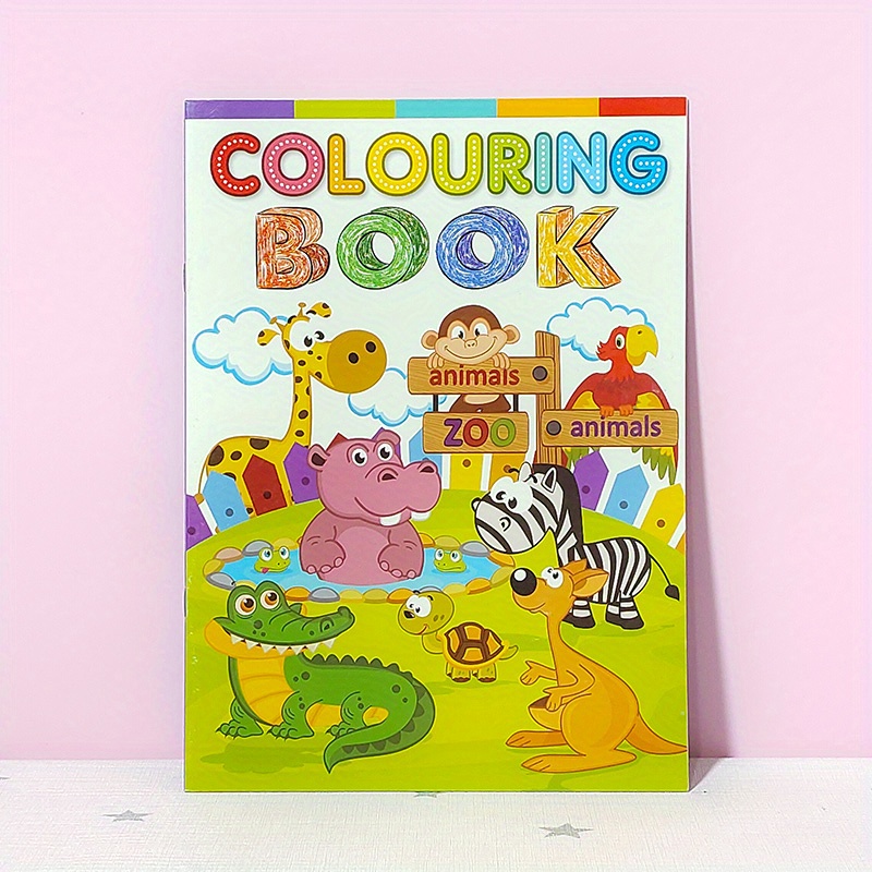 4 Paquetes 20 Páginas Libros Colorear Dibujos Animados Niños - Temu