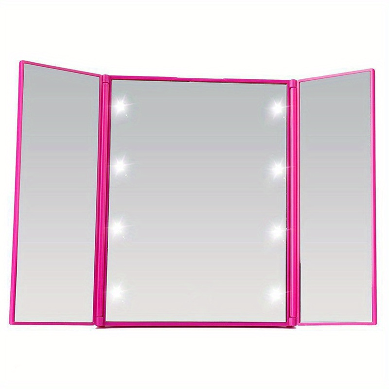 INTAHIC Espejos de maquillaje triples espejo plegable espejo de tocador  espejos personales espejo de mesa espejo de maquillaje para escritorio  dormitorio : : Belleza
