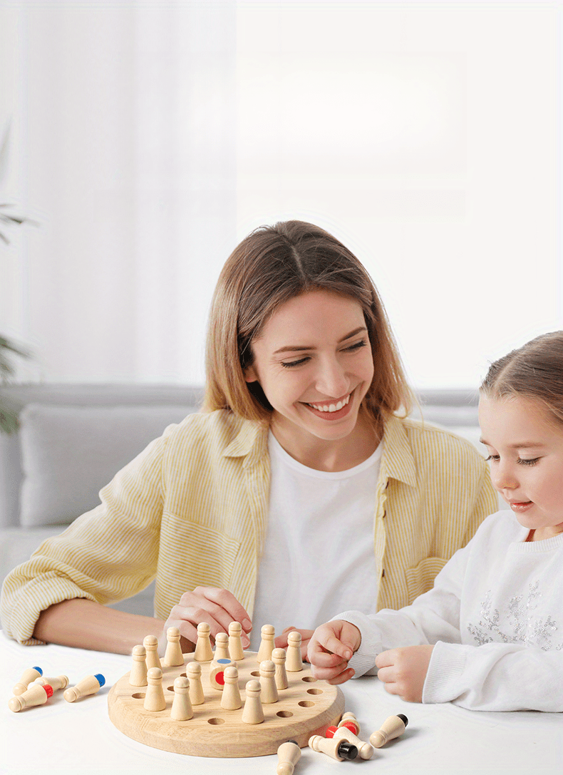 Source Tempo Toys Children Fun Two-in-One Playing Chess Flying Chess Game  juguetes de madera kids Educational Wooden Toy on m.