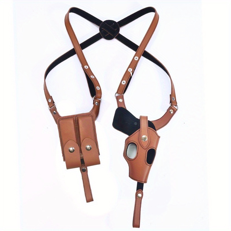 Leather Shoulder Holster Concealed Carry Magazine Holder Temu