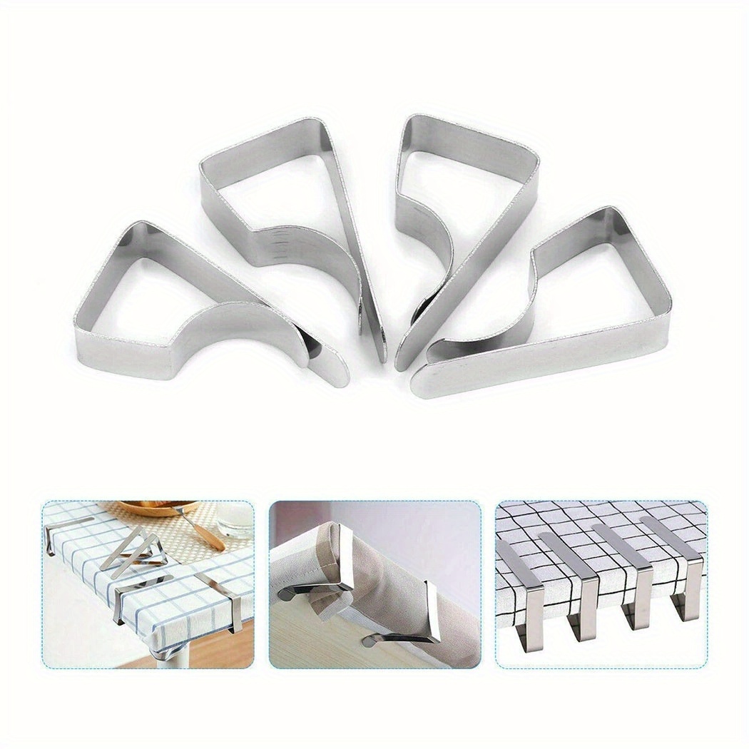 24Pcs Stainless Steel Tablecloth Clamps Table Cloth Clips Holder Clip