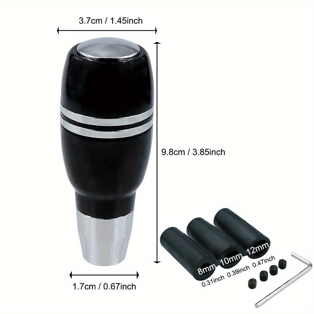 Automatic Shift Knob Button Leather Aluminum Alloy Polished Temu