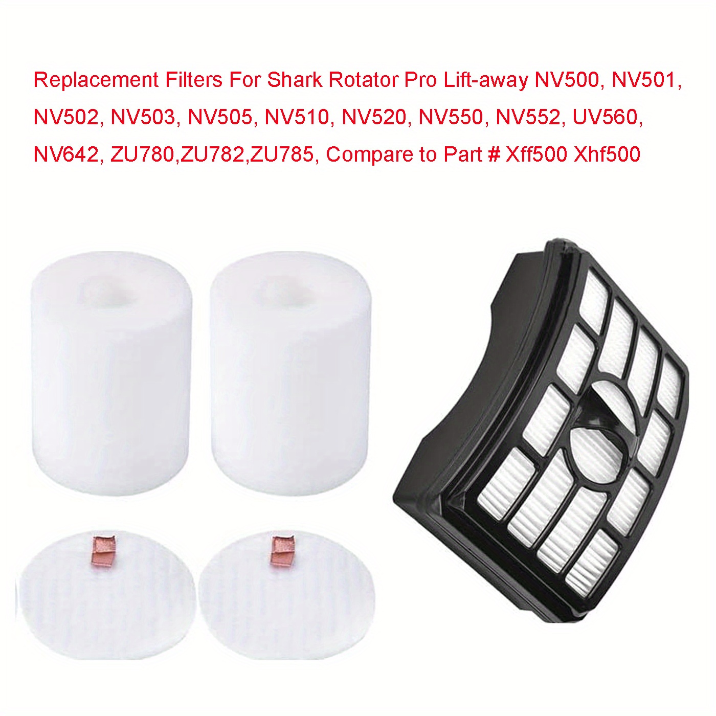 shark nv500 replacement filters