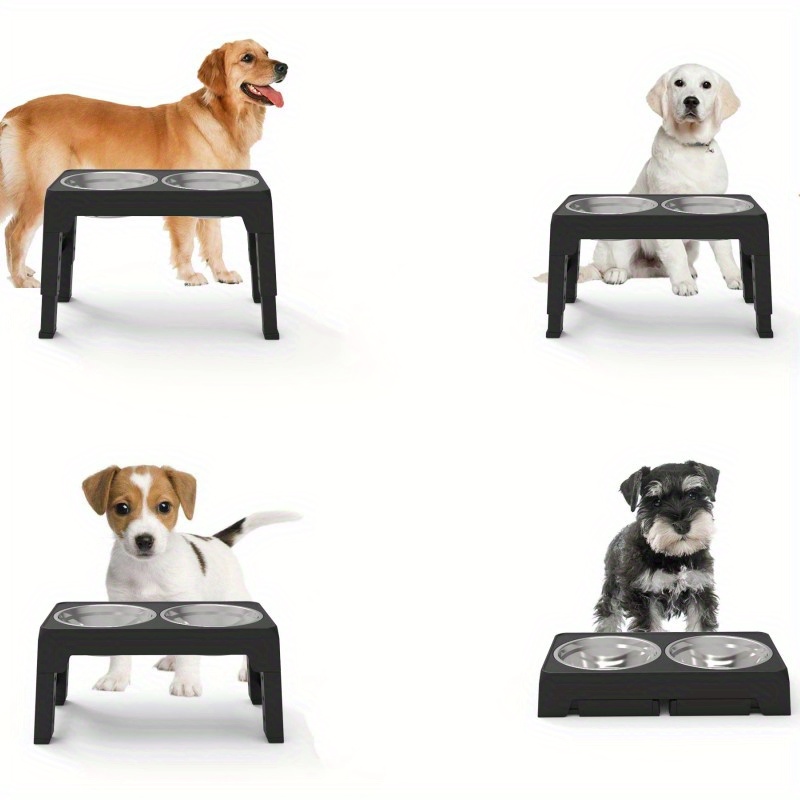 Adjustable height dog on sale food bowls