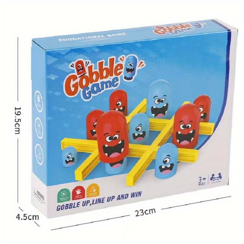 Petit Tic Tac Toe Jeu Set 2 Joueurs Gobblet Gobblers Jeu de société  Intérieur Famille Parent-enfant Jeux de table interactifs pour enfants  Jouet