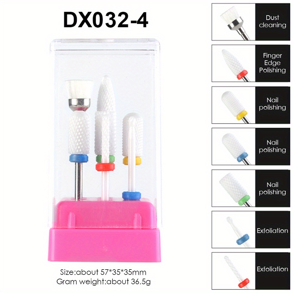 Professional Nail Drill Bits Set Ceramic Carbide Remover - Temu United ...