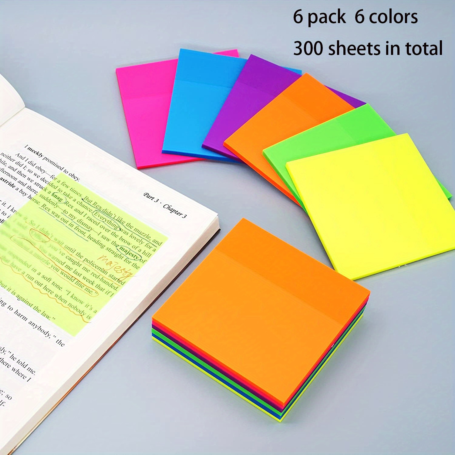 Transparent Sticky Note Pads Waterproof Self adhesive Pad - Temu