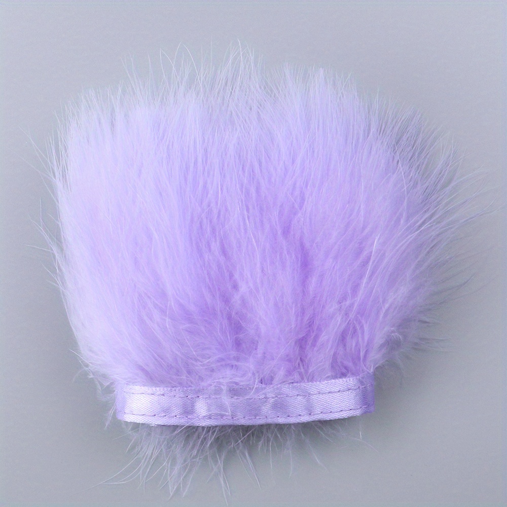 Light Lavender /Lilac Ostrich Feather Trims/Sew On Ostrich Feather Fringe 1  Yard