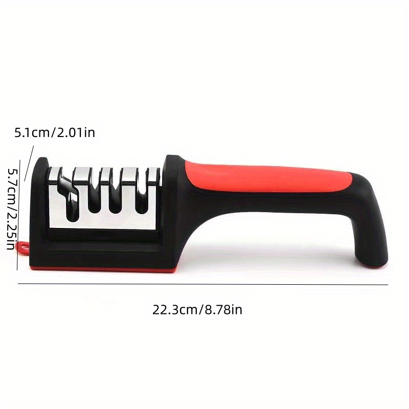 1pc hangable four section knife sharpener kitchen multi functional knife sharpener hand held quick knife sharpener new household knife sharpener kitchen accessories details 1