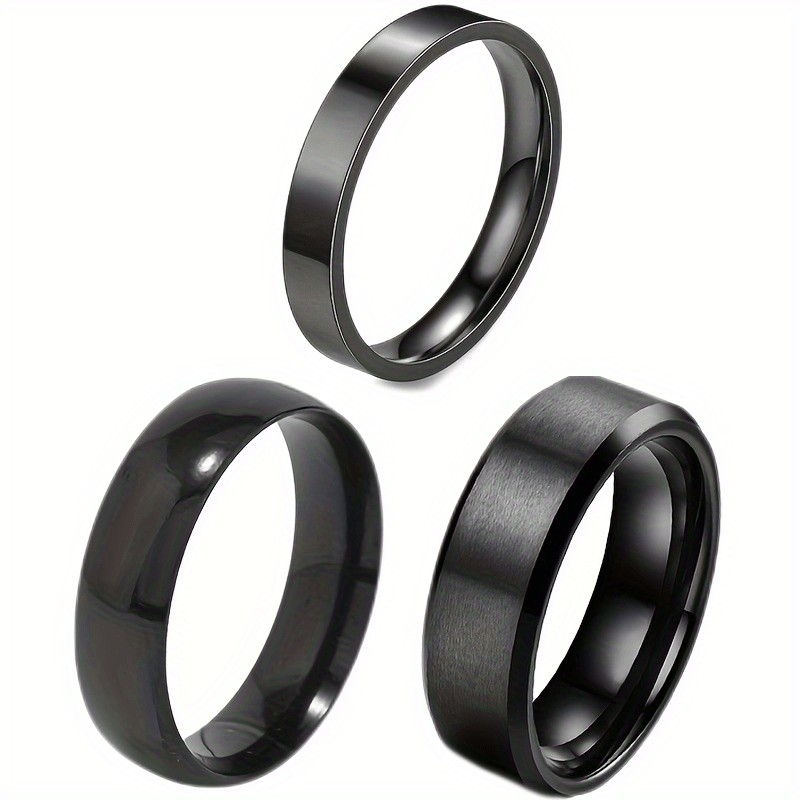 指輪 ゴシックリング シンプル ステンレス 幅8mm