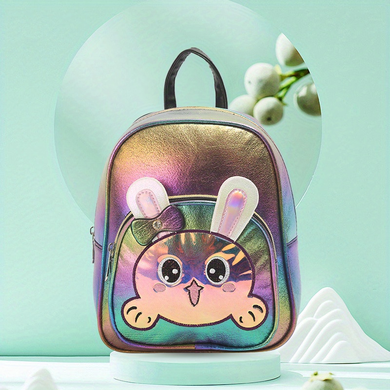 Funny Rabbit Ears Backpack with Bow for Girls