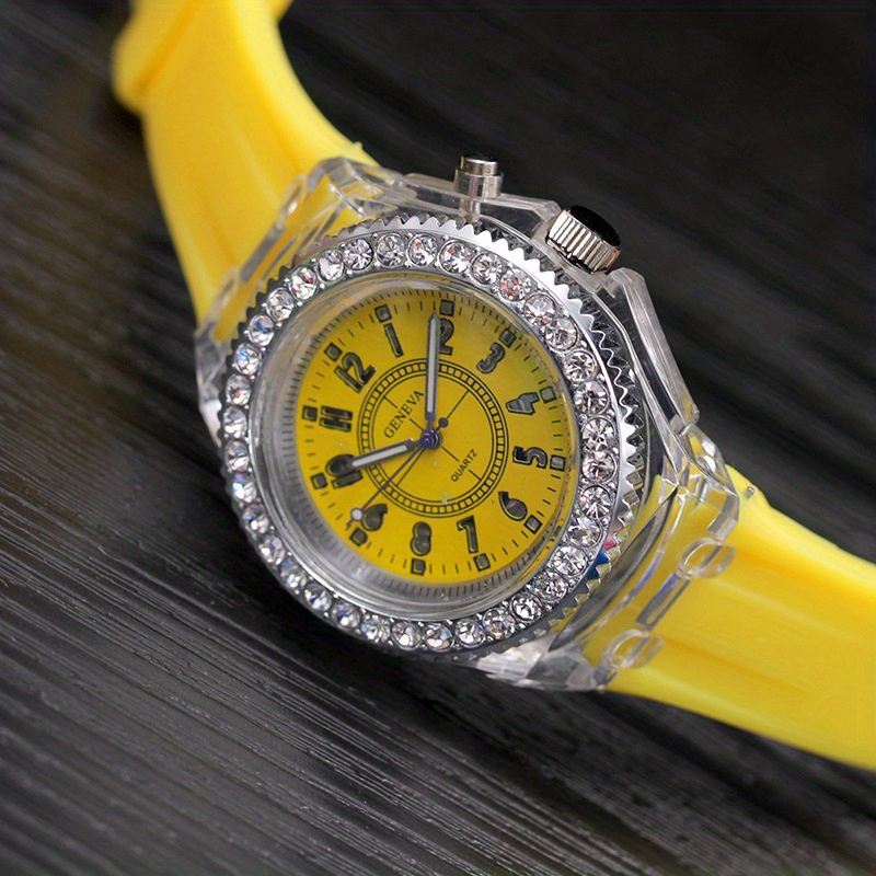 Geneva light up online watch