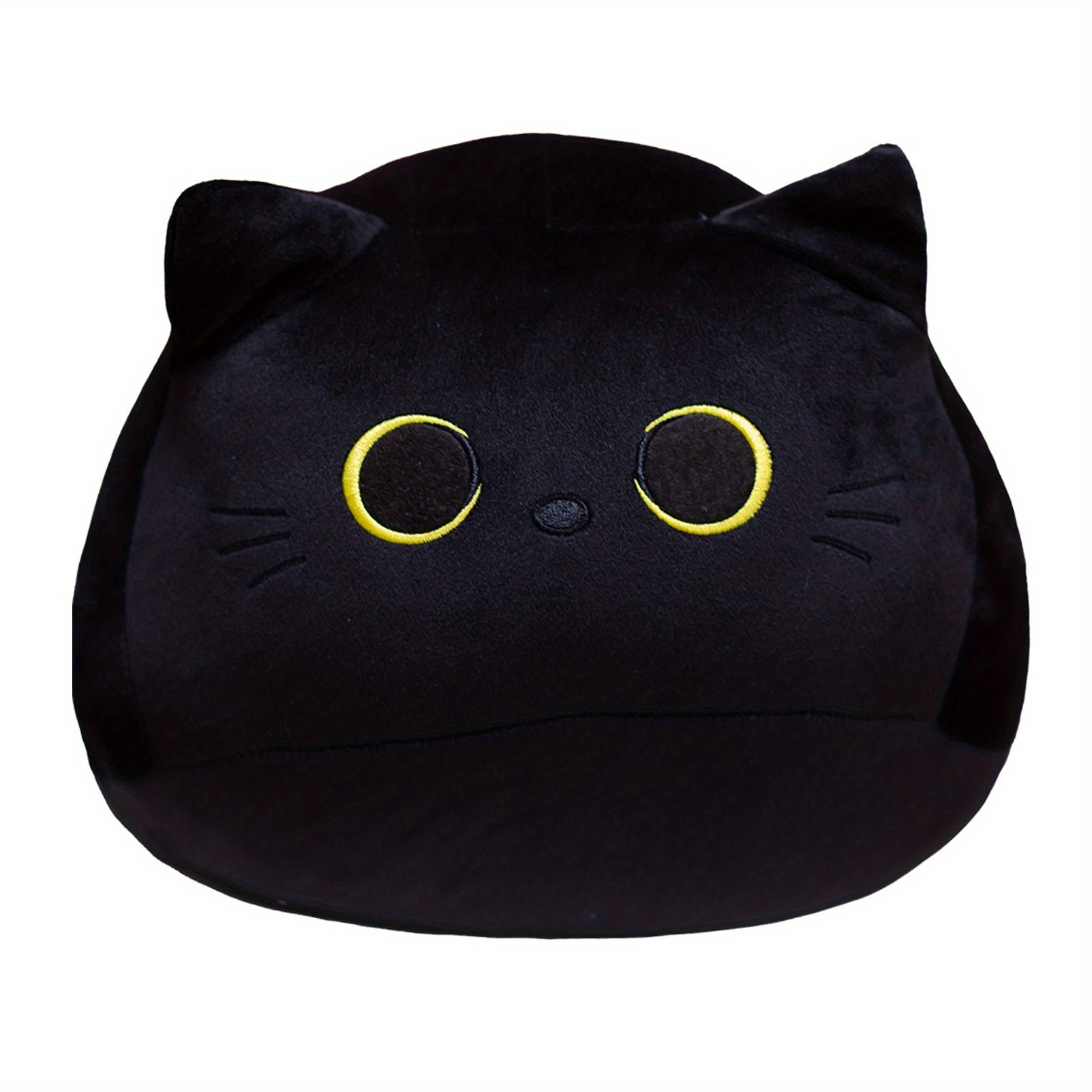 2 Sizes Kawaii Black Cat Soft Plush Pillow Doll Toys Lovely - Temu