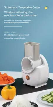 drum vegetable cutter multifunctional vegetable cutter potato and carrot shredding and slicing household electric rotary shredding details 0