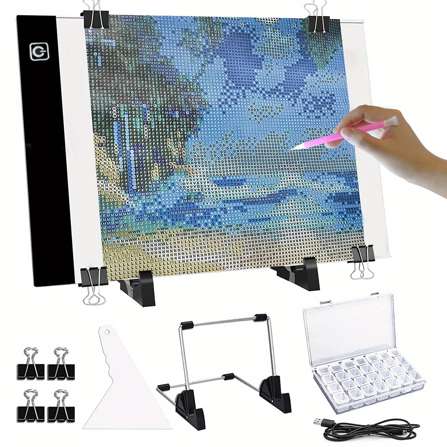 A4 Light Pad Fo Diamond Painting,Tacing Light Box Dimmable Brightness Rechargeable Led Light Board Portable Cordless Copy Board Artist Drawing Sketchin%2f5859944330