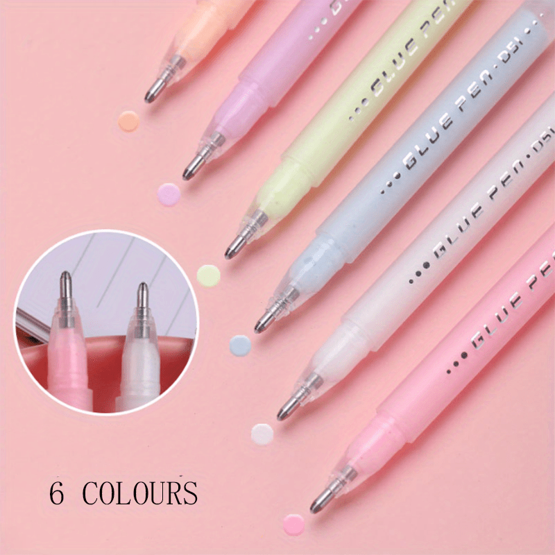 SHANDS Candy Color Glue Pens 20s Fast Dry Macaron Creative Student  Stationery Dispensing ручки Hand Account DIY Material Supplie