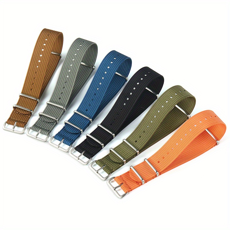 Nylon Watch Band With Stainless Steel Buckle 18mm 20mm 22mm, Ideal choice for Gifts For King's Day details 3