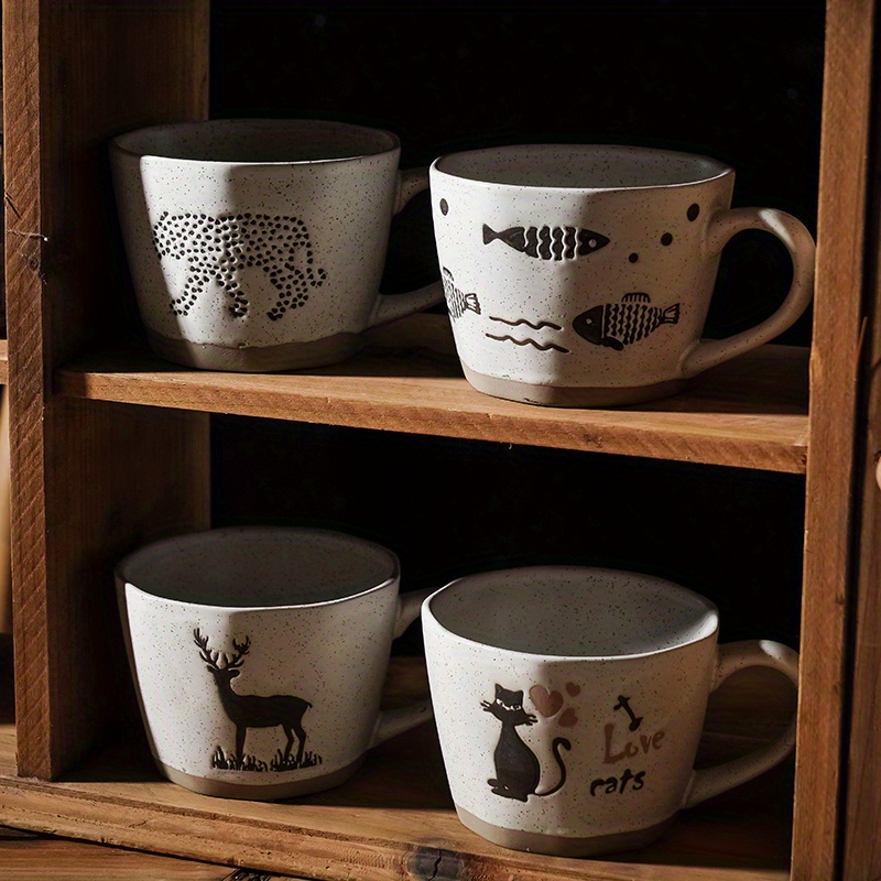 1 Unidad, Taza De Café De Animales De Dibujos Animados, Tazas De