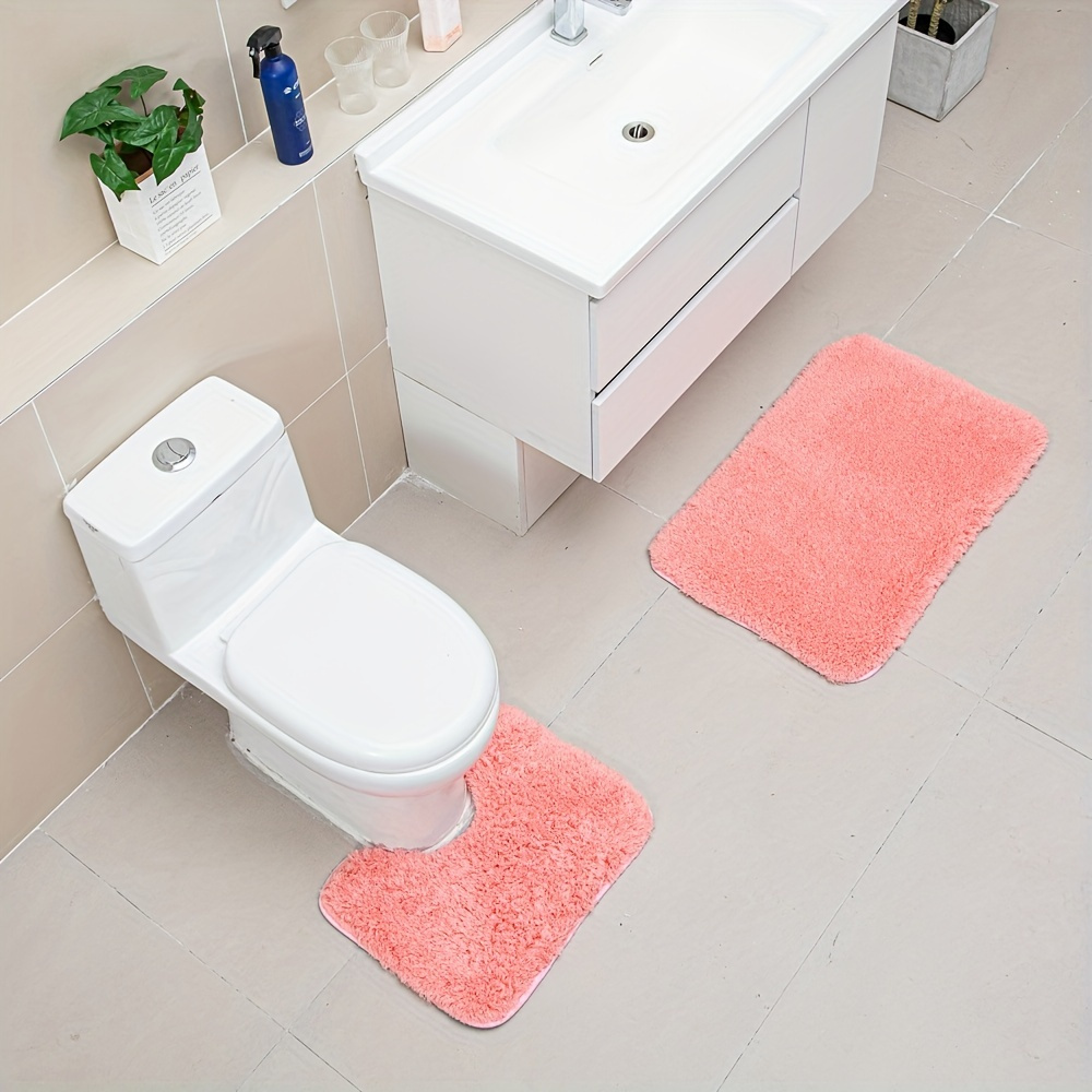 Bathroom Rugs Set Ultra Soft Non slip Bath Rug And Absorbent - Temu