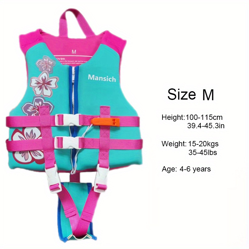 Safety Water Sport Vest Children Buoyancy Waist 3-14 Age Kid