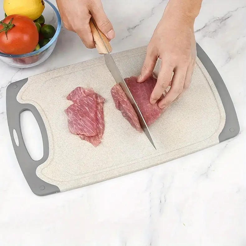 3pcs chopping board safety and anti slip plastic chopping board set can hang plastic chopping board set color dot kitchen household chopping board fruit board chopping board very suitable for kitchen tools back to school details 6