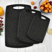 3pcs chopping board safety and anti slip plastic chopping board set can hang plastic chopping board set color dot kitchen household chopping board fruit board chopping board very suitable for kitchen tools back to school details 1