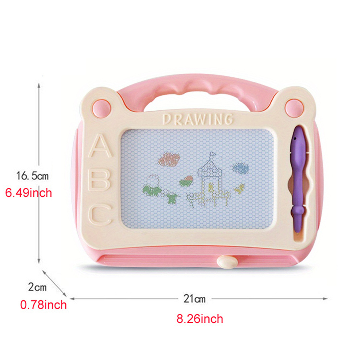 Magnetic Doodle Board, Magnetic Erasable Drawing Pad Gift For Kids Toddler  (pink/blue/green) Graffiti Board Writing Board