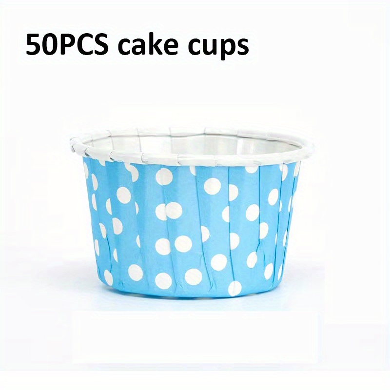 50pcs Cupcake Liners Blue