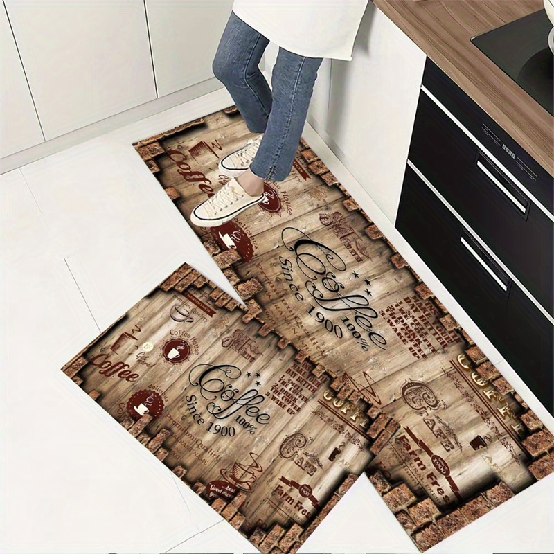 Kitchen Floor Mat Home Entrance Door Mat Bedroom Living Room Decoration Floor  Rug Corridor Bathroom Door Non-slip Rug - Temu Germany