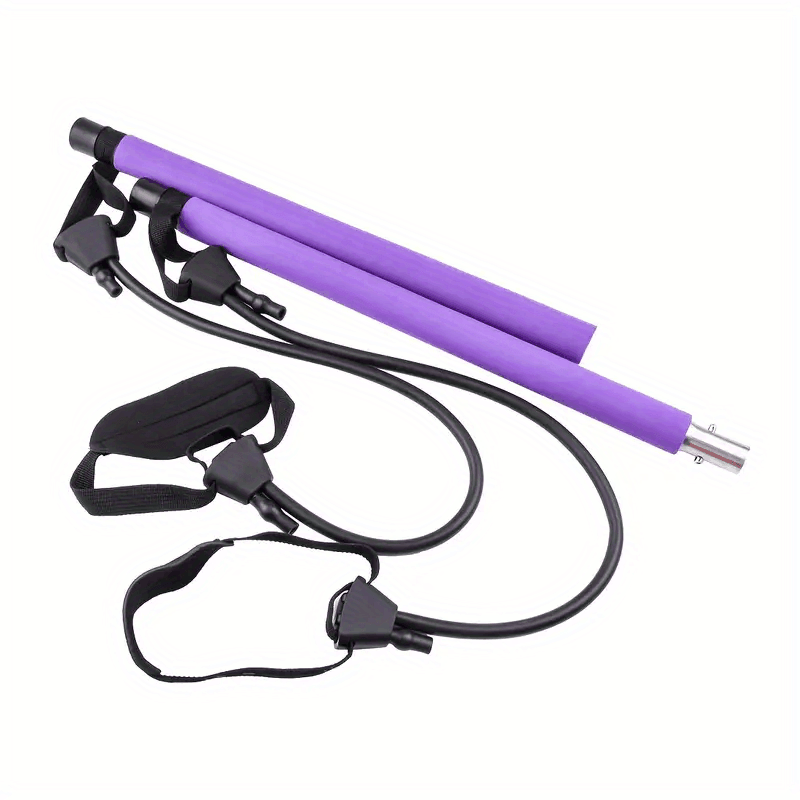 Portable Purple Pilates Stretching Sticks Kit Detachable - Temu Canada