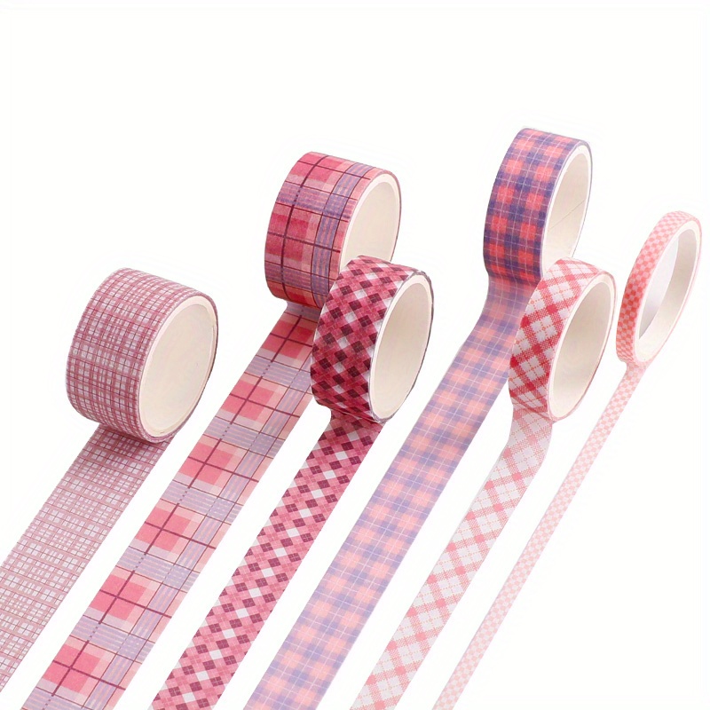 Classical Plaid Series Washi Tape Student Scrapbook Decor - Temu