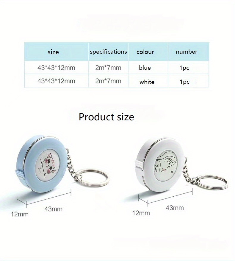 Clearance! Portable Mini Measuring Tape Measure Retractable Metric Belt  Colorful Ruler Centimeter Inch Children Height Ruler Kitchen