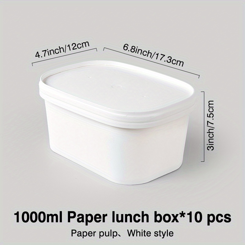 Disposable Paper Bowls Thickened White Aluminum Foil Paper - Temu