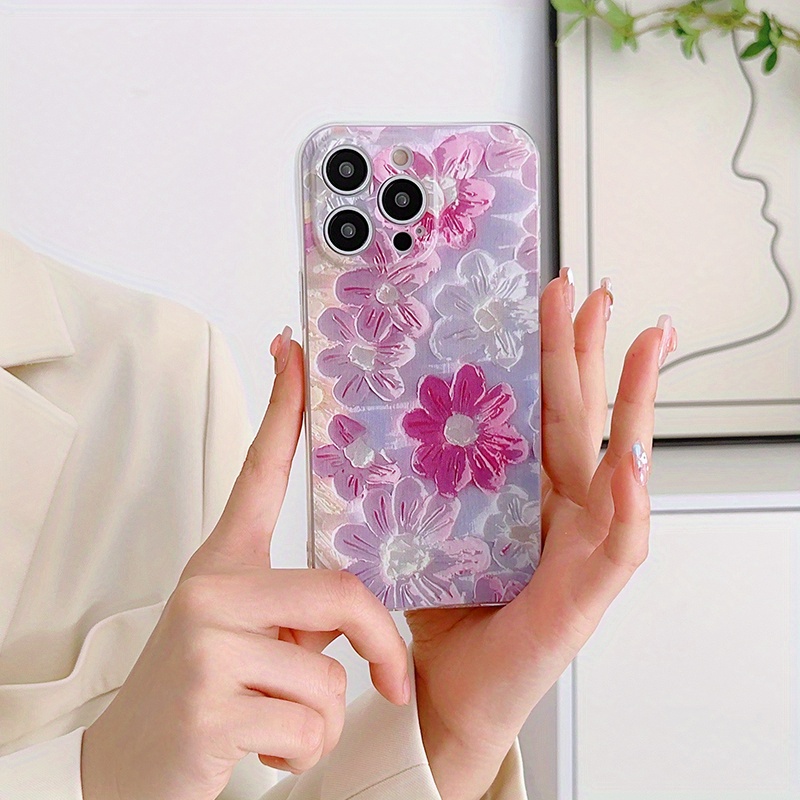 Iphone 13 Pro Clear Flowers Cases