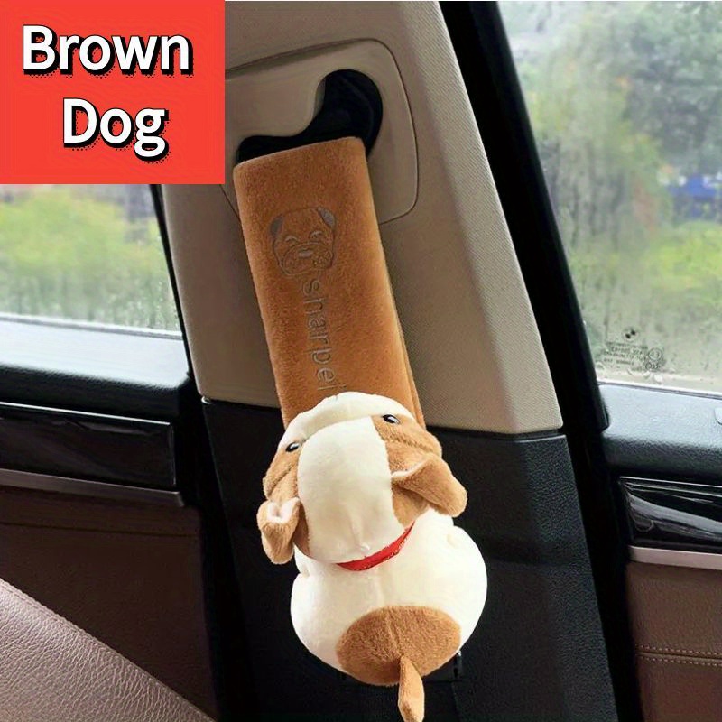 3d Cute Car Seat Belt Shoulder Pads Cute Dogs Cute Cartoon - Temu