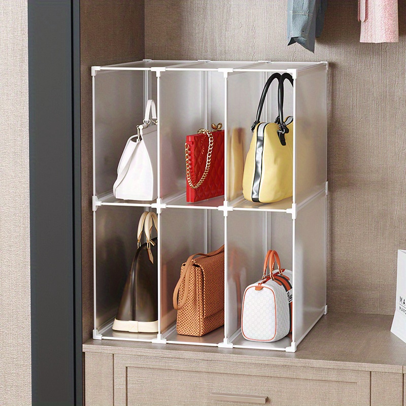 Acrylic Storage Box Organizer for Handbag Dustproof Bag Holder