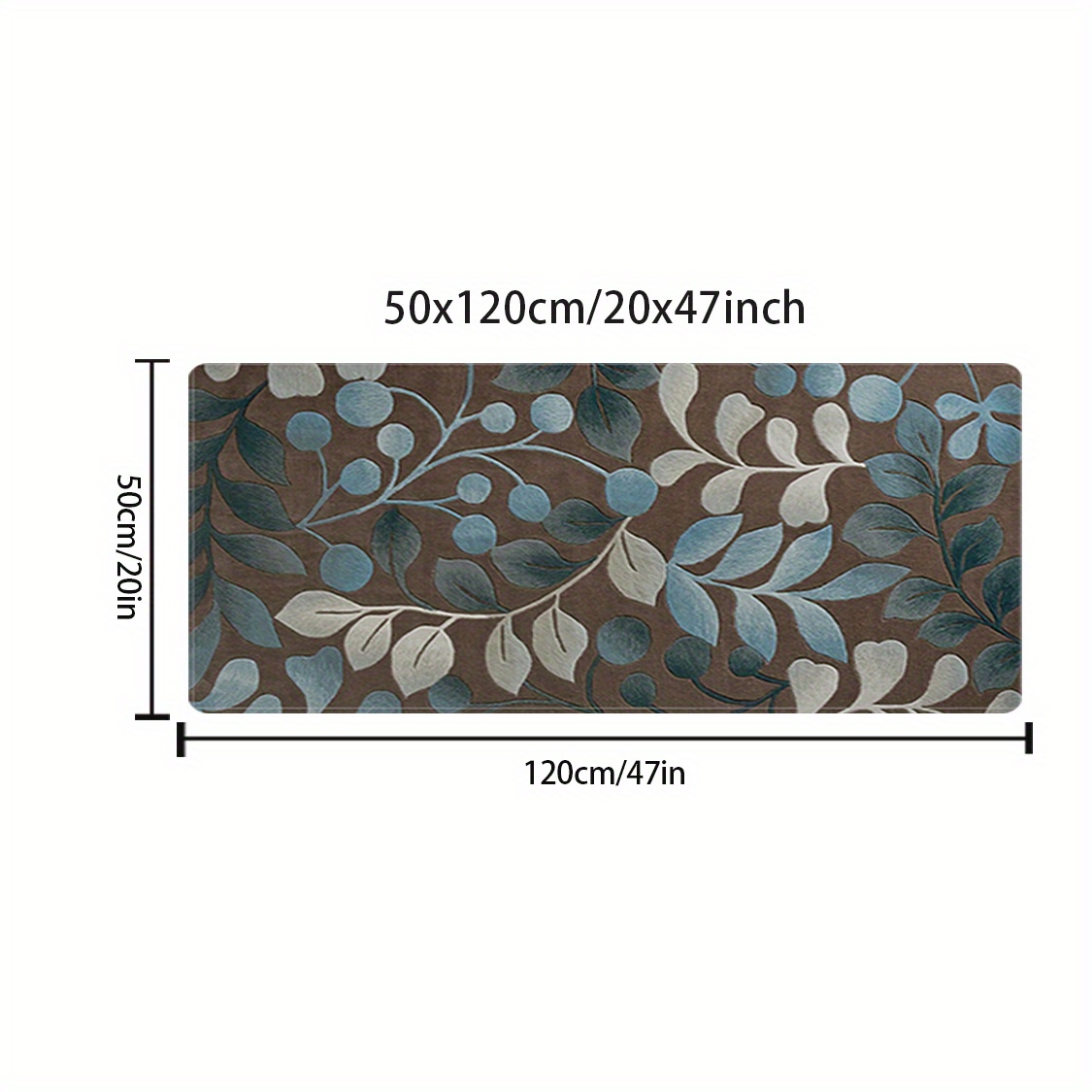 Area Rug Cuttable Stair Runner Rugs Chinese Style, Geometric Non Slip Floor  Long Carpet Vines Bedroom, Soft Low Pile Door Mats Kitchen Hallway Rug (