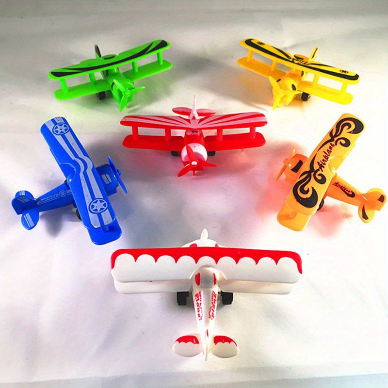 small plastic toy airplanes