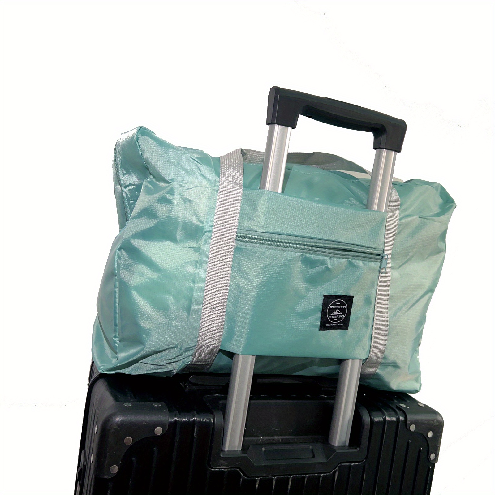 Comprar Bolsa de almacenamiento de equipaje móvil, ropa plegable, portátil,  multifuncional, avión, bolsas de viaje de gran capacidad, 1 Uds.
