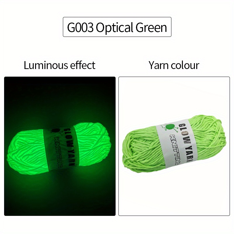 5 Rolls Glow in The Dark Yarn, Luminous Crochet Yarn, DIY Glow