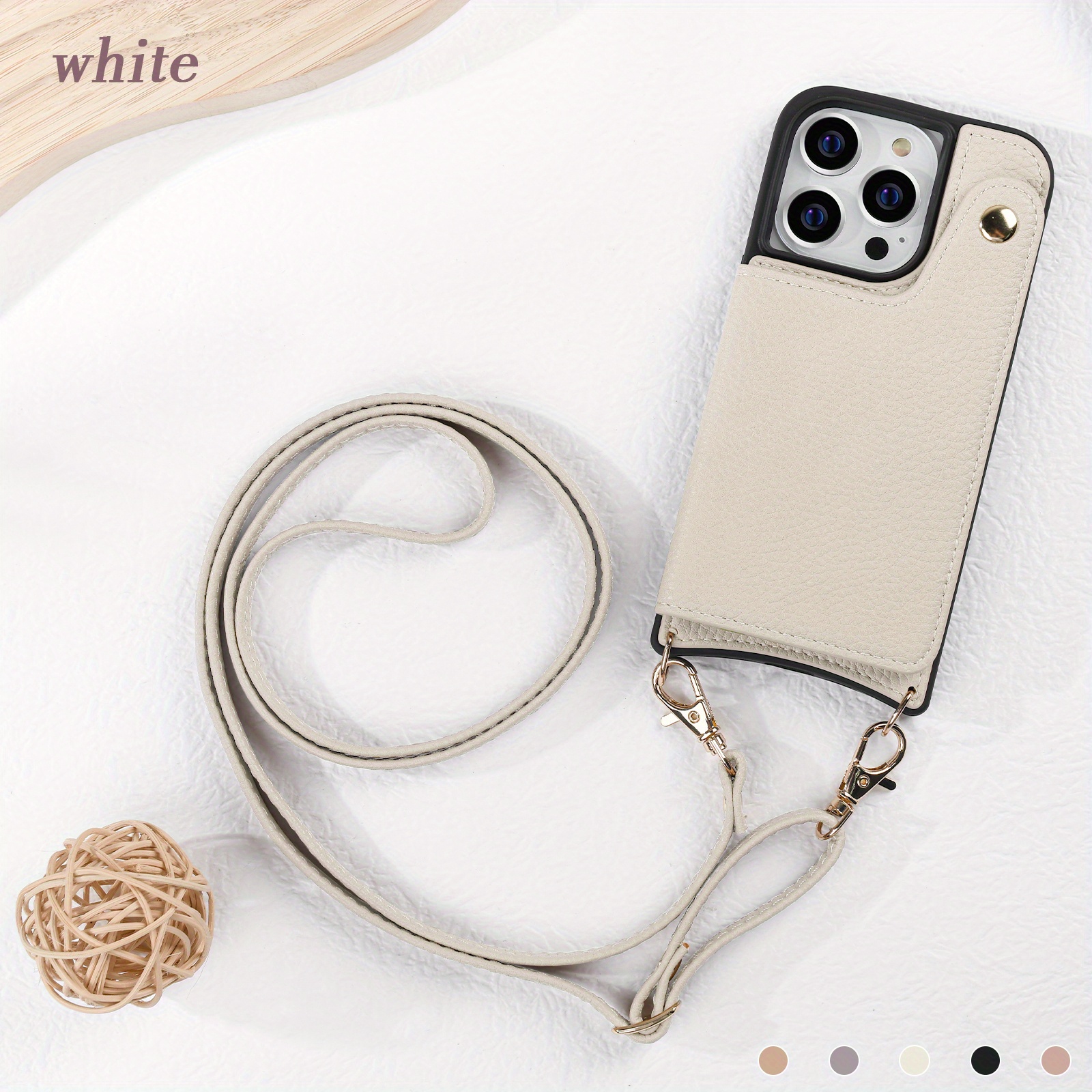 Crossbody Chain Strap Card Wallet Case Cover For iPhone 13 Pro Max