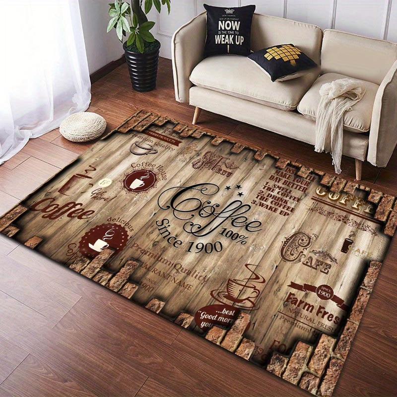 1pc, Alfombra De Cocina De Franela, Alfombra Decorativa Para Sala De Estar  Y Dormitorio, Alfombras De Pasillo Para Cocina, Lavandería, Lavable,  Alfombra Antideslizante Para Entrada De Casa, Balcón Y Baño - Temu