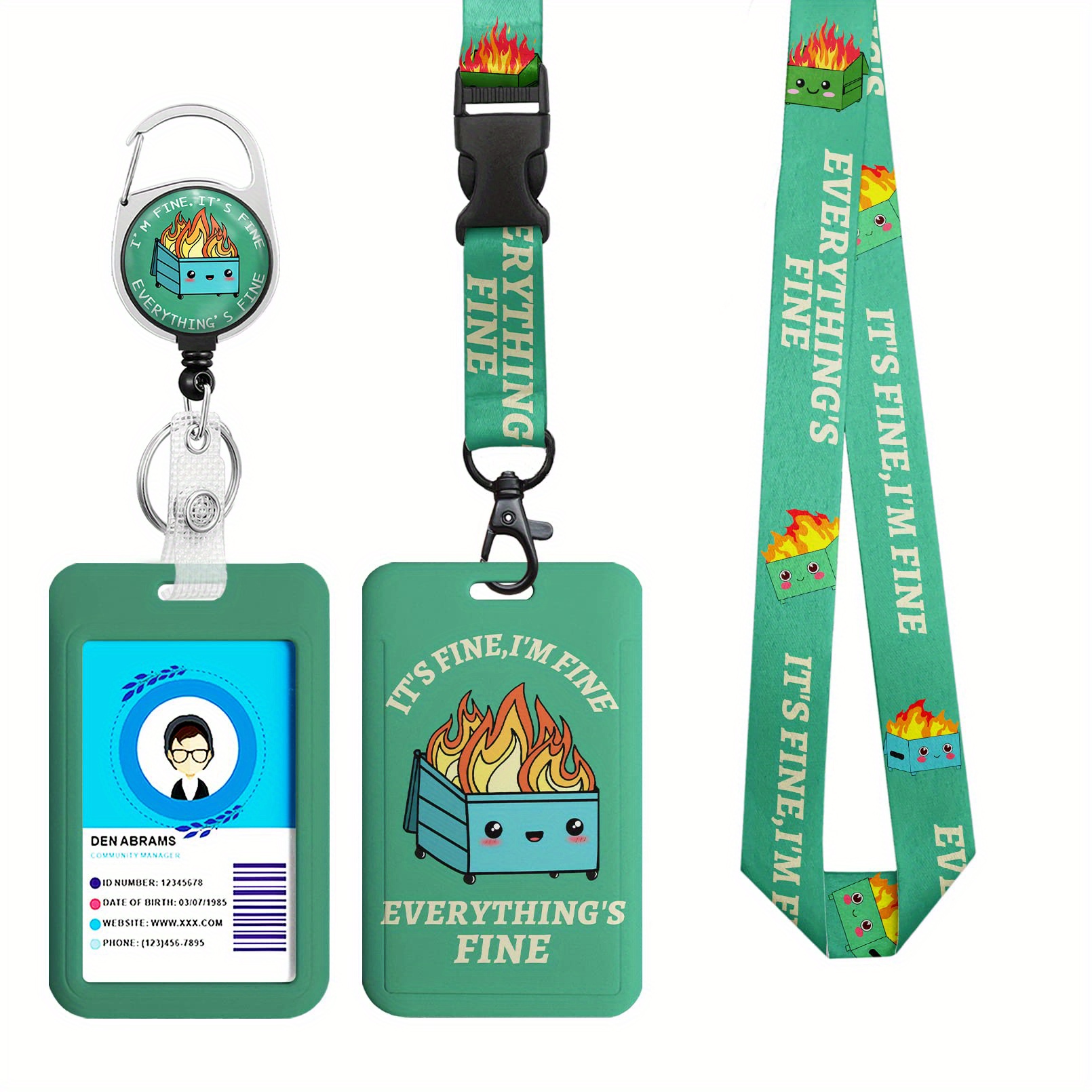  COOKOOKY Lanyard with id Holder Cute lanyards for