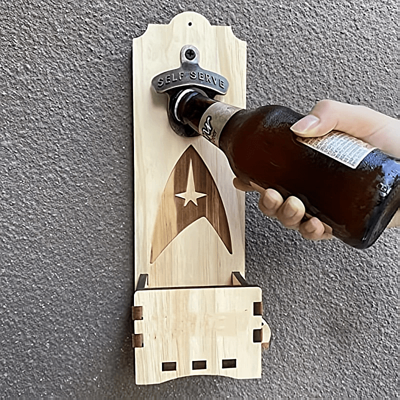Wall Mounted Bottle Opener, outdoor decor, Father's Day gift, man cave