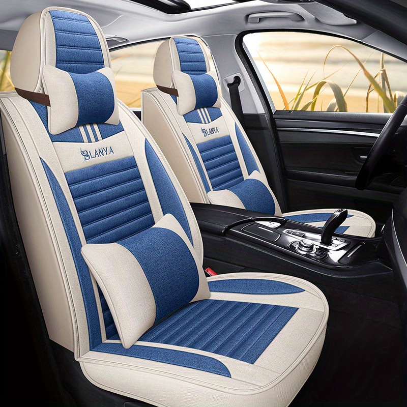 Linen car seat covers the whole summer cushion package the new